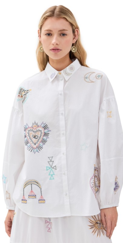 Camilla Balloon Sleeve Shirt Blouse Living In Colour