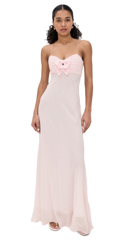 LoveShackFancy Bellby Dress Shell Pink