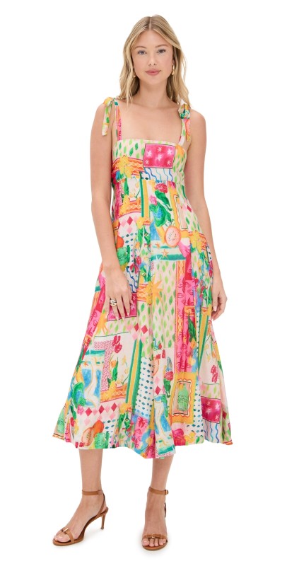 ASTR the Label Shiann Dress Pink Yellow Multi