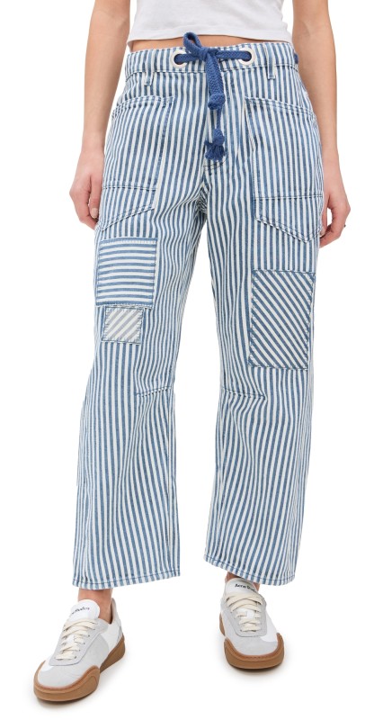 Free People Moxie Railroad Pants Dark Slate