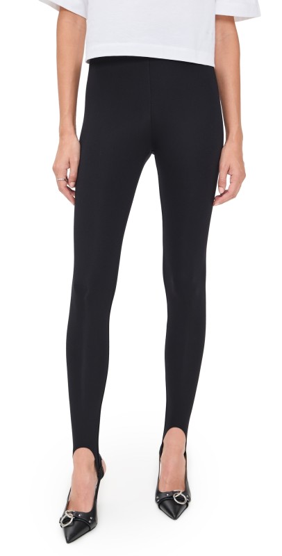 Commando Neoprene Stirrup Leggings Black