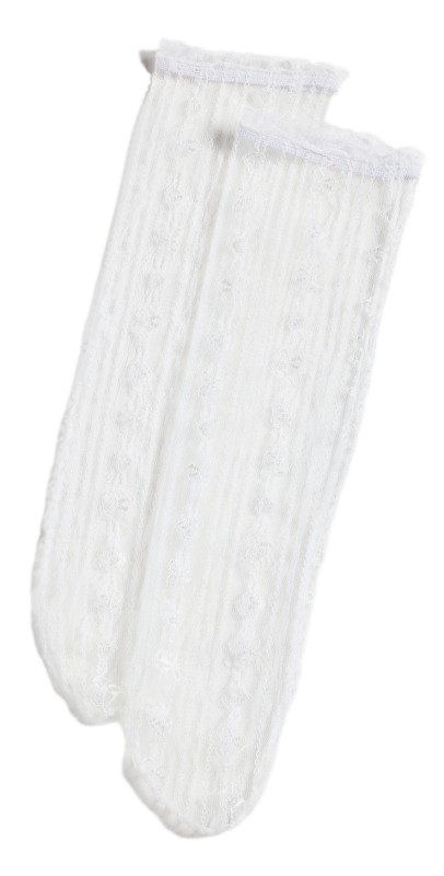 High Heel Jungle Sweet Frills Socks Whit