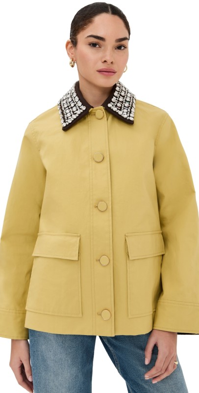 Veronica Beard Arlen Dickey Coat Flax