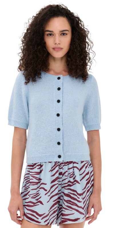 VRG GRL Tess Knit Top Sky Sky