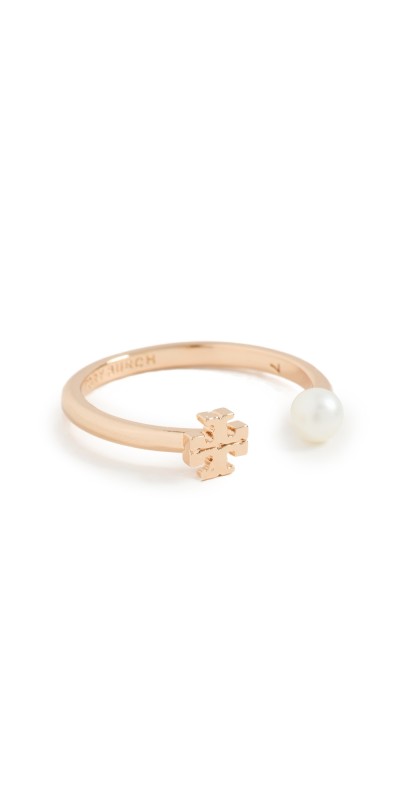 Tory Burch Kira Pearl Ring Tory Gold/Ivory