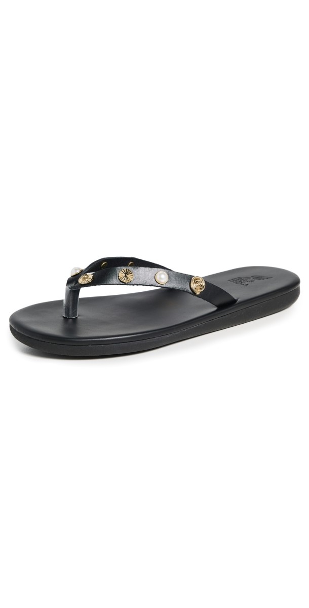 Ancient Greek Sandals Saionara Jelly Shell Sandals Black