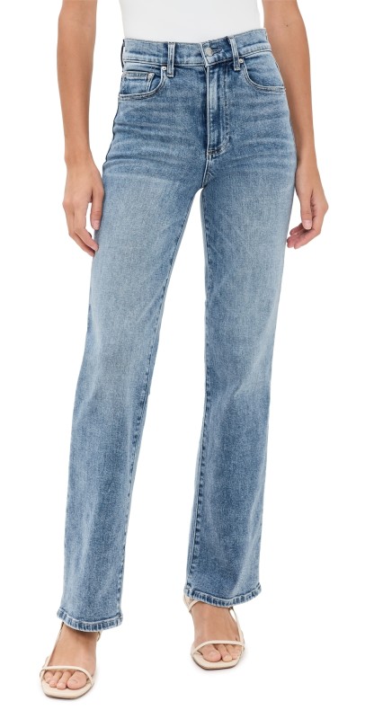 LE JEAN 90's Straight Ankle Mid Rise Jeans Big Chill