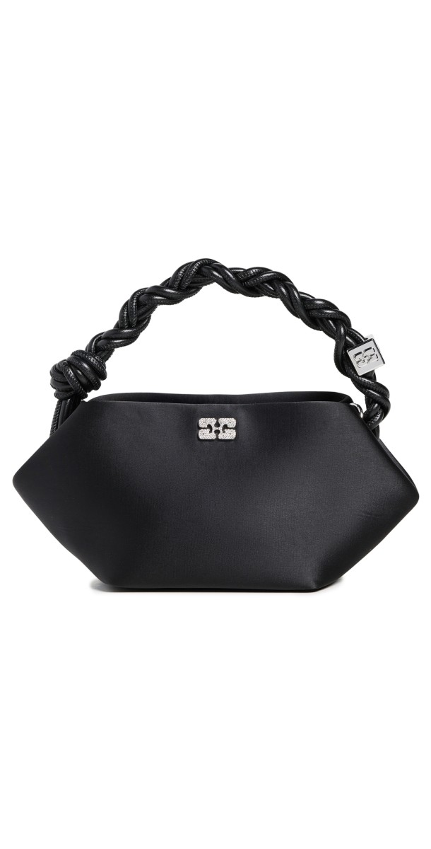 GANNI Ganni Bou Bag Mini Soir Satin Black