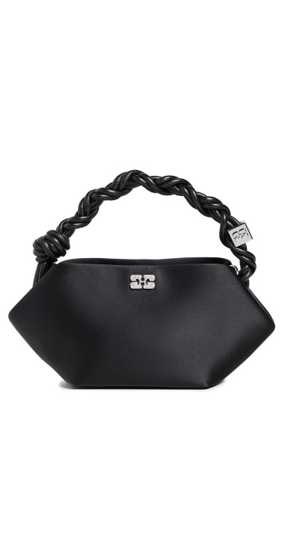 GANNI Ganni Bou Bag Mini Soir Satin Black