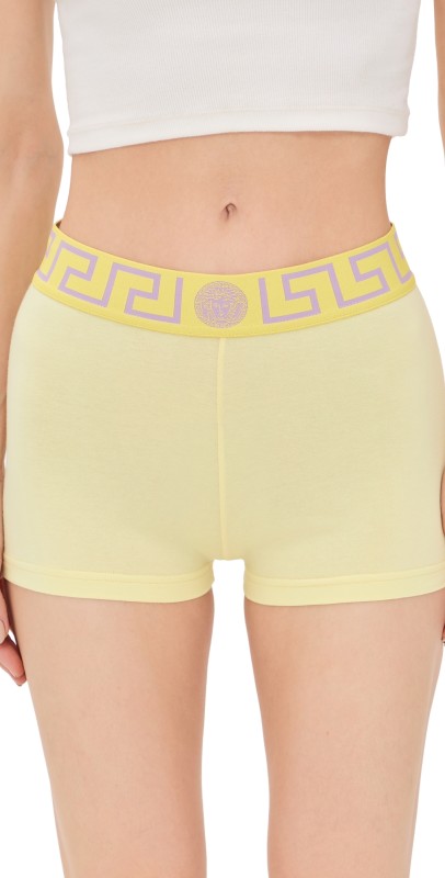 Versace New Logo Jersey Underwear Pale Yellow/Dusty Lavender