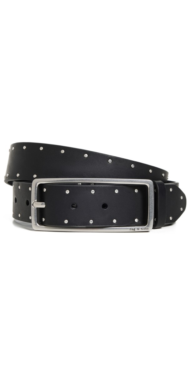 rag & bone Studded Rebound Belt Blk