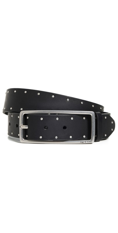 rag & bone Studded Rebound Belt Blk