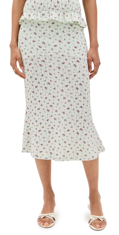 Bailey Rose Floral Skirt Pistachio