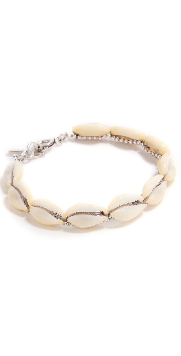 Isabel Marant Noko Bracelet Ecru/Silver