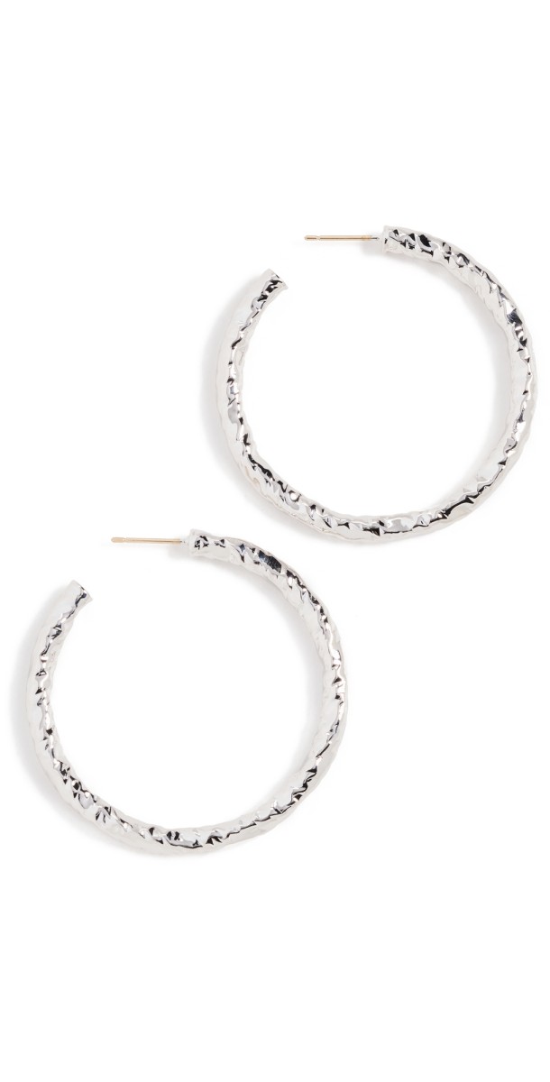 Jennifer Fisher 1.5 Hailey Baby Hoops Silver