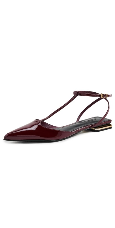 Schutz Allure T Flats Vino