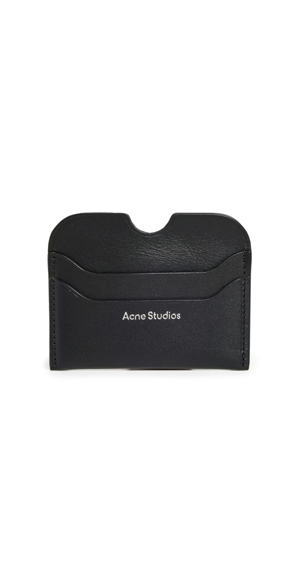 Acne Studios Leather Card Holder Black
