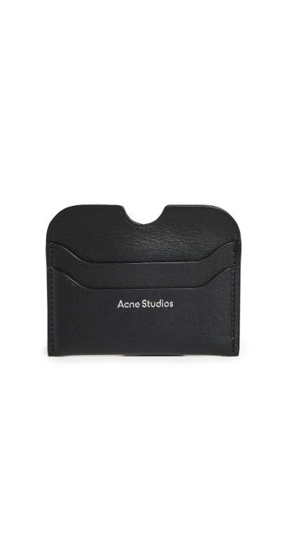 Acne Studios Leather Card Holder Black