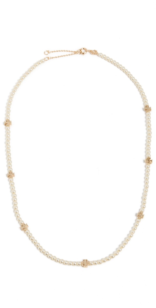 Tory Burch Kira Pearl Necklace Tory Gold/Pearl