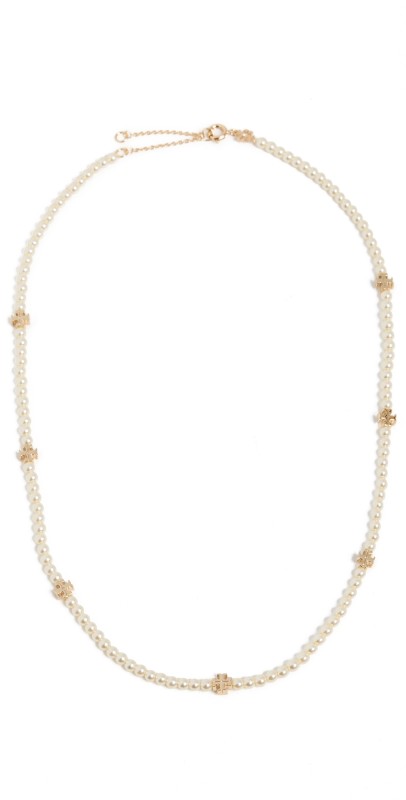 Tory Burch Kira Pearl Necklace Tory Gold/Pearl