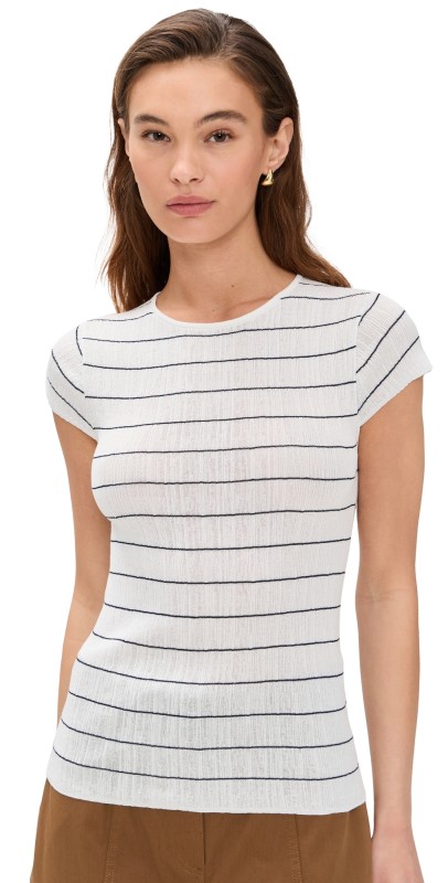 A. L.C. Sam Top Bright White/Navy