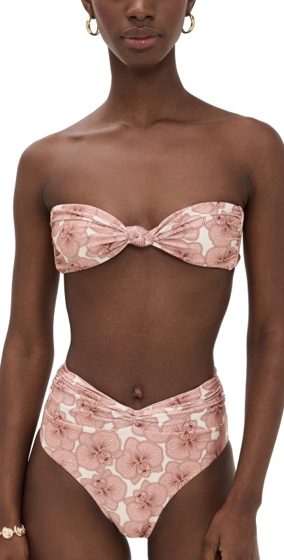 Shani Shemer Anne Bikini Top Pink Print