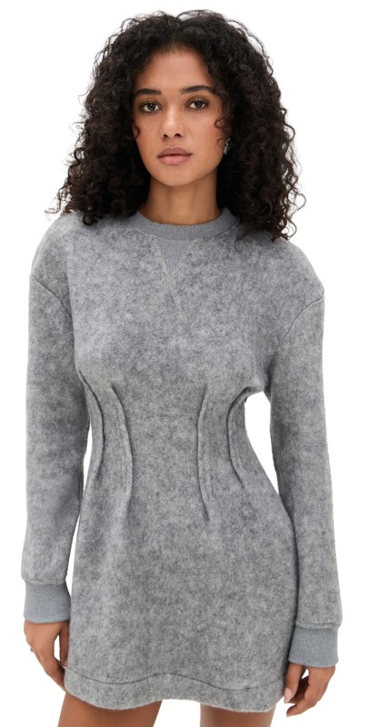 Line & Dot Pippa Mini Dress Grey