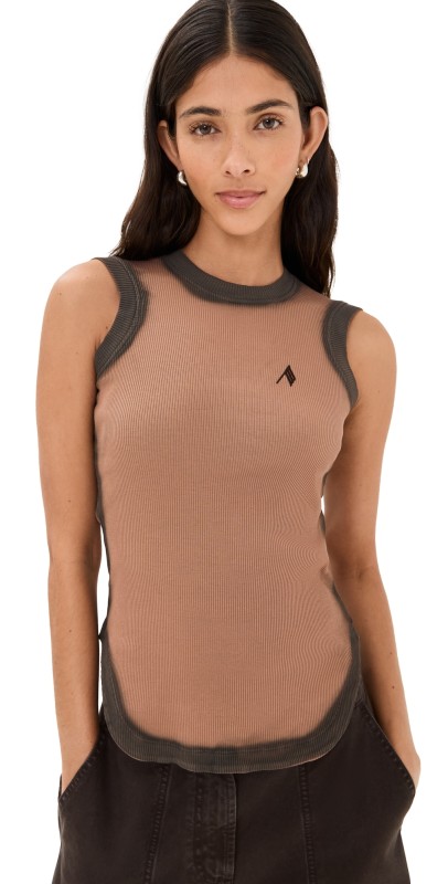 The Attico Tank Top Faded Terra