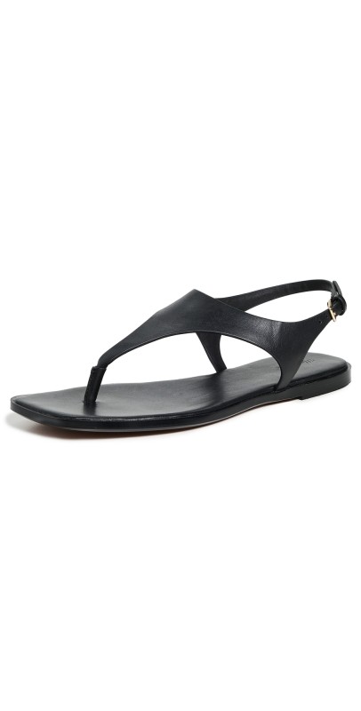 Madewell Piaule Thong Ankle Strap Sandals True Black