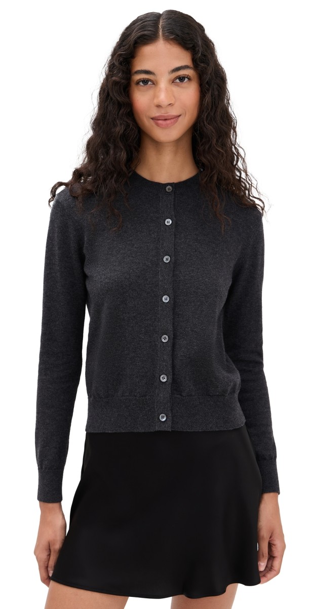 DL1961 Brinn Cardigan Charcoal Grey