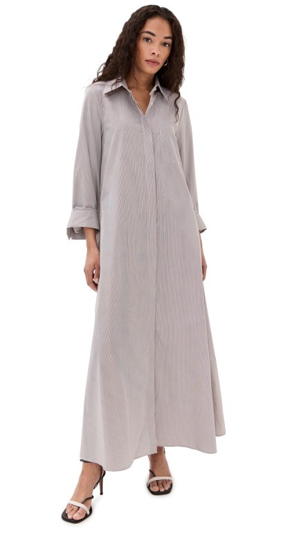 TWP Jennys Gown White/Chocolate