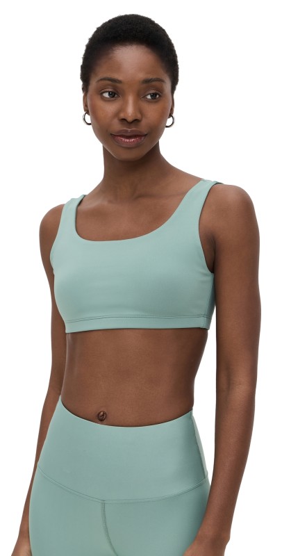 Year of Ours Recycled Scoop Bra Basil