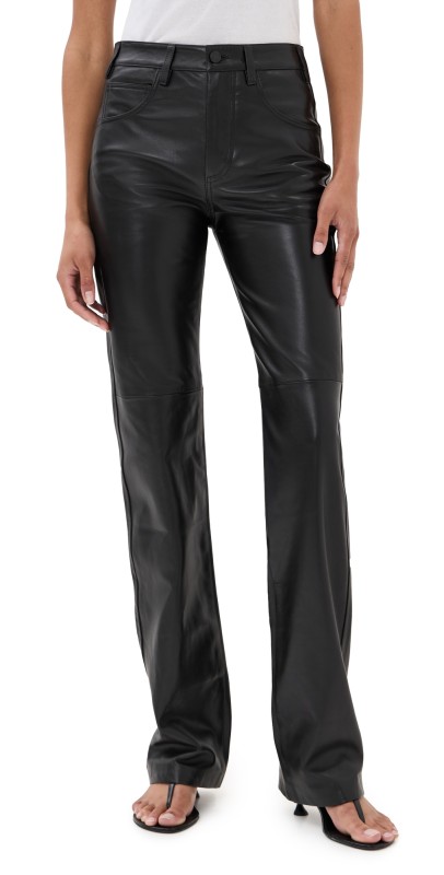 Nili Lotan Joan Leather Pant Black