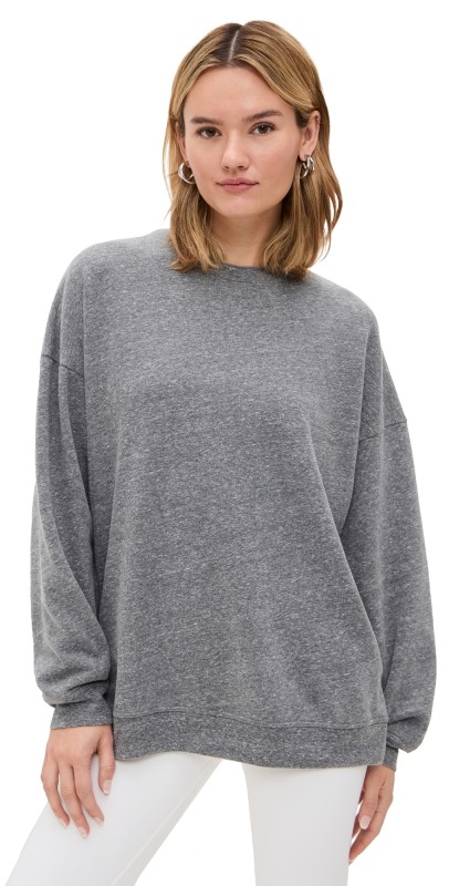 Year of Ours Crew Sweatshirt Heathered Grey