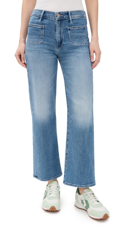 MOTHER Patch Pocket Mid Rise Maven Ankle Jeans Avant Gardener
