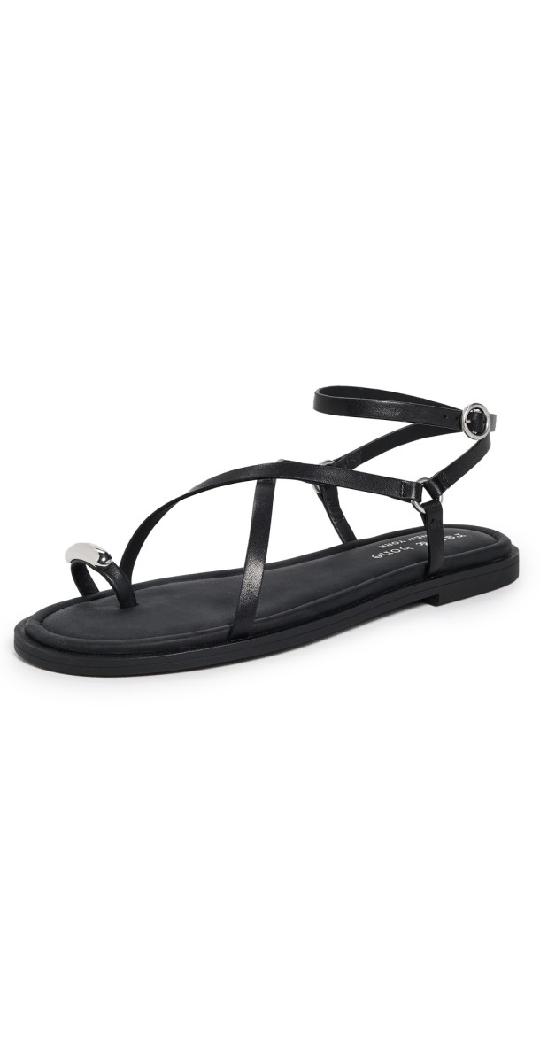 rag & bone Geo Strappy Ring Sandals Black