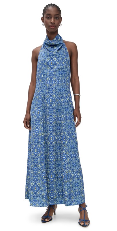 87Origins Tubo Dress Blue/Yellow