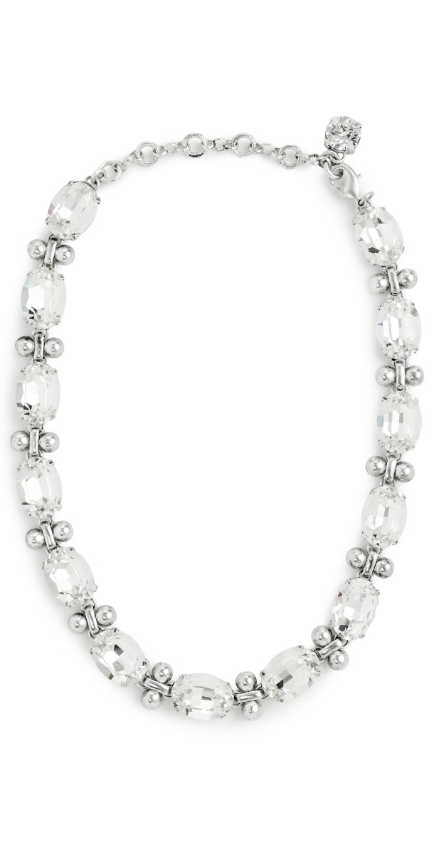 Roxanne Assoulin The Jumping Jack Flash Collar Necklace Semi Shiny Dark Silver