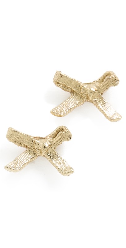 ALÉMAIS Team Spirit Bow Studs Gold