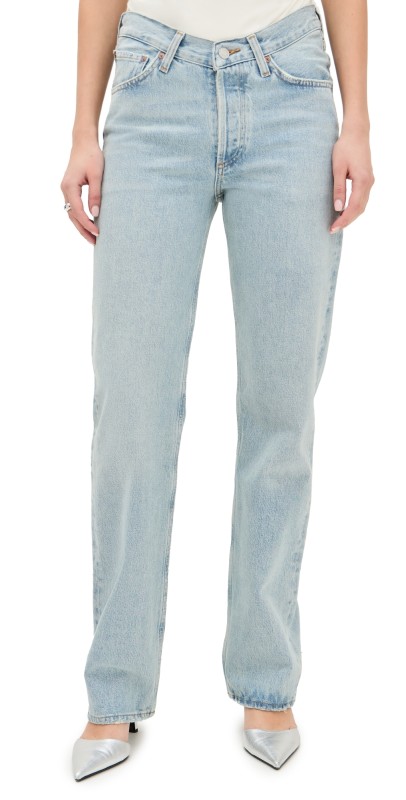 AGOLDE V Waist Kelly Relaxed Straight Jeans Replica