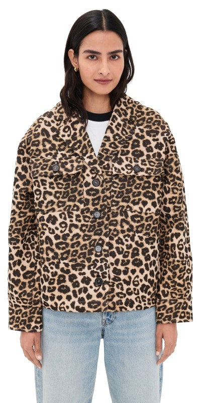 ANINE BING Flynn Jacket Leopard