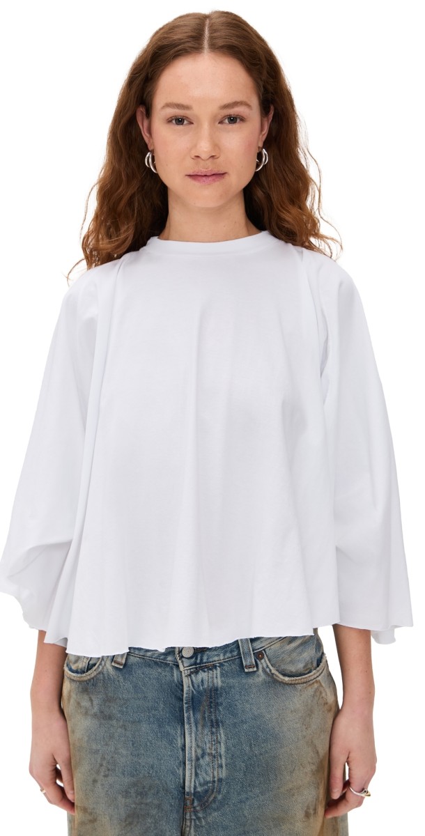 MM6 Maison Margiela Long Sleeved Top White