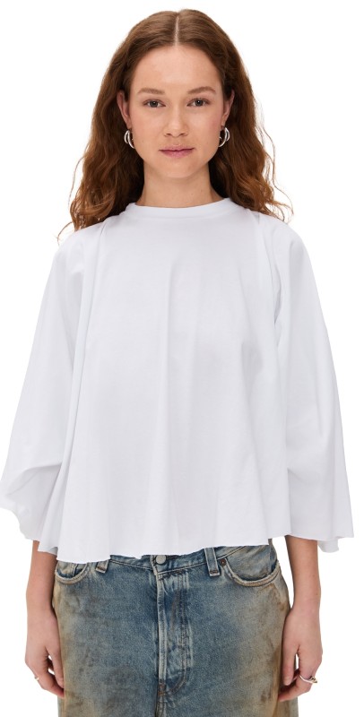 MM6 Maison Margiela Long Sleeved Top White