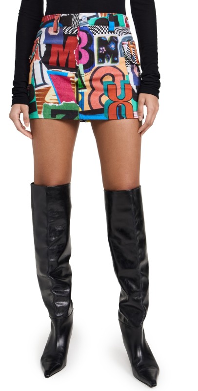 BruceGlen Few Words High Waist Cargo Mini Skirt Few Words