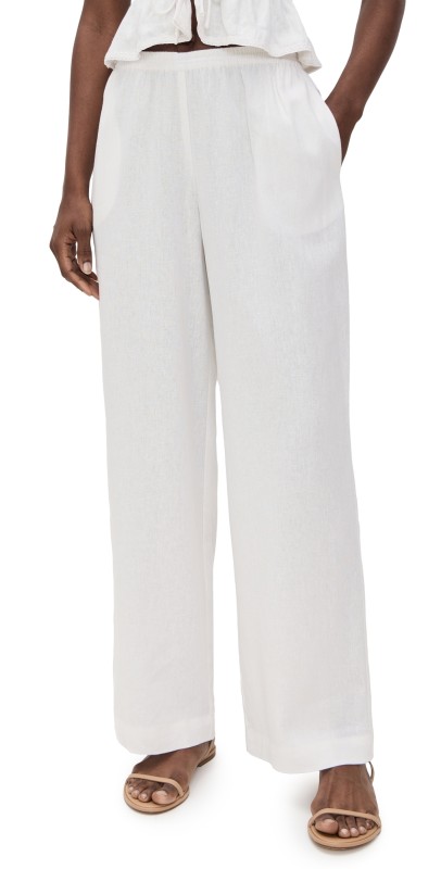 WAYF Clara Pants Ivory