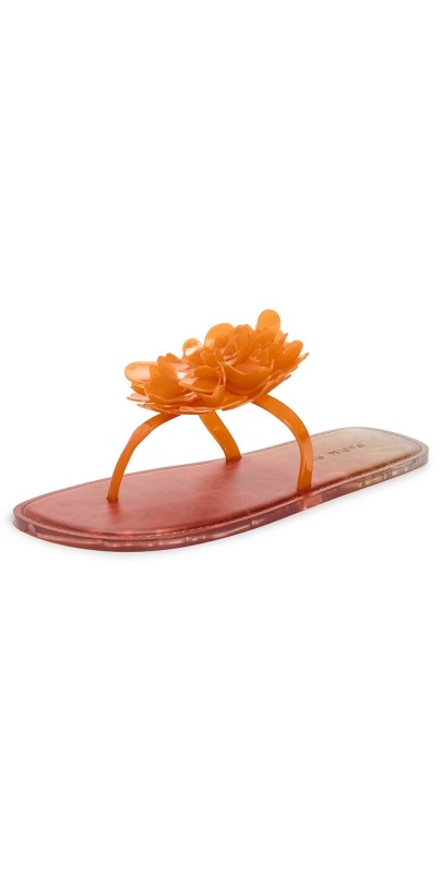 FARM Rio Citrus Flower Jelly Flat Sandals Citrus