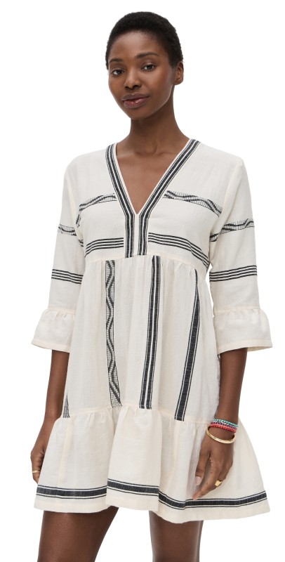 lemlem Hanna Flutter Dress Besela Vanilla