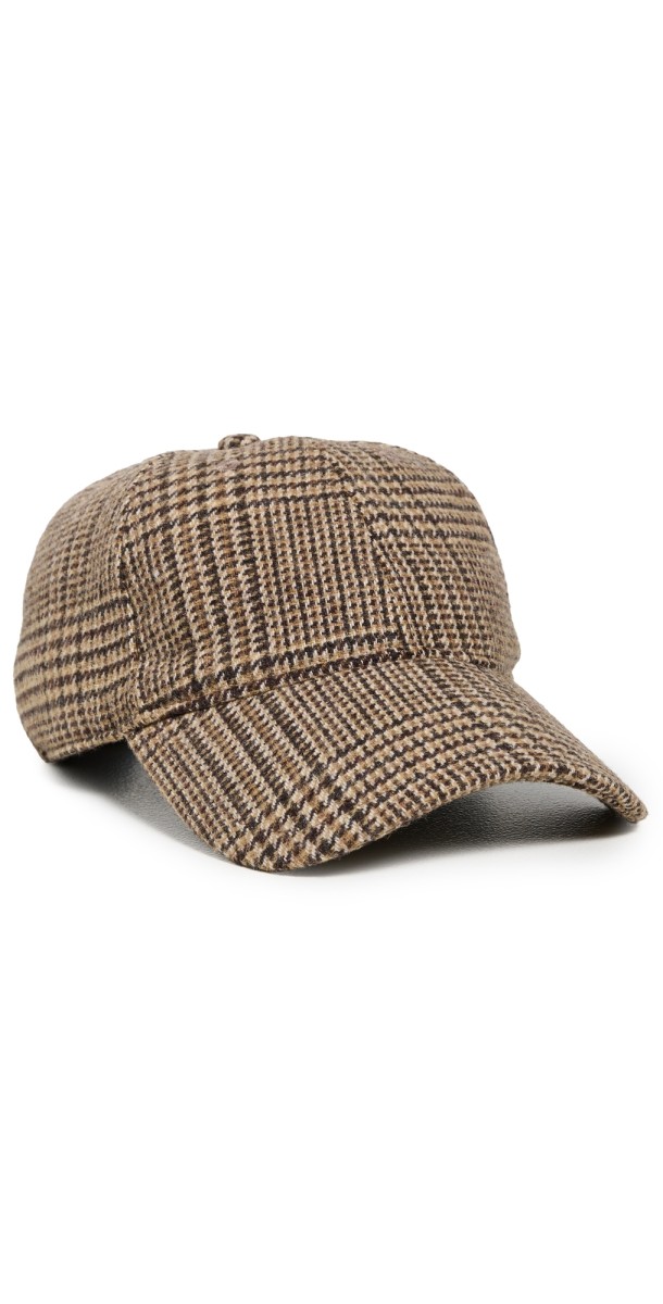 rag & bone Harlow Baseball Cap Camel Heritage Plaid