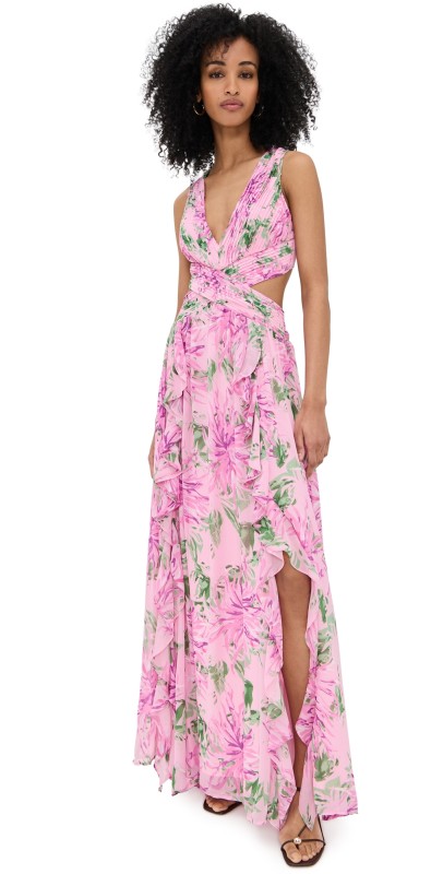 ASTR the Label Noya Dress Pink Floral