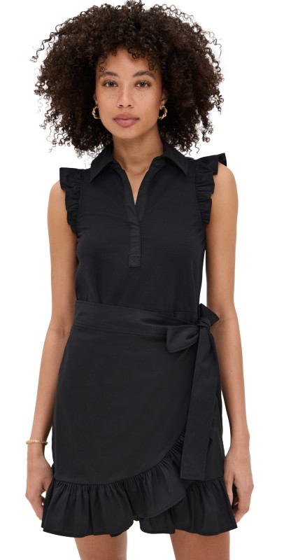 Cinq à Sept Collar Mahlia Dress Black